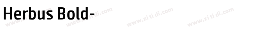 Herbus Bold字体转换